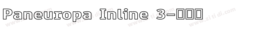 Paneuropa Inline 3字体转换